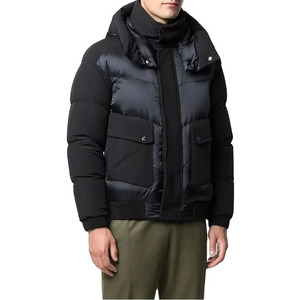 Lightweight Men's Winter <b>Jacket</b> Zipper 100% <b>Duck</b> Puffer Padded Satin Fabric Anti-Wrinkle High Street Style Sleeveless Drum - Product Image 4
