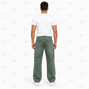 Jean en denim déchiré slim fit de haute qualité pour homme, délavage moyen, style décontracté en coton, idéal pour le printemps, vente en gros - Product Image 4