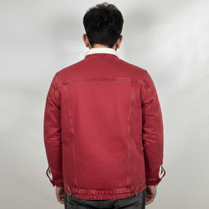 Veste en jean pour homme High Street, 100% coton, tissu toile, hiver, décontractée, respirante, séchage rapide, logo frontal. - Product Image 2