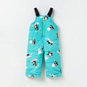 OZKIZ Mono de pingüino coreano para niños, traje de esquí de invierno a la moda para niños de 2 a 7 años, estilo estampado con aislamiento sintético al por mayor - Product Image 1