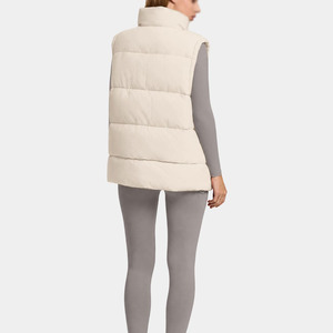 <b>Women's</b> Puffer Vest Lightweight Quilted <b>Sleeveless</b> <b>Jacket</b> Warm Winter Outerwear Stand Collar Zip Up Casual Outdoor Fashion Vest - Product Image 2