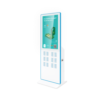 Station de location de banques d'alimentation 48 fentes chargeur rapide écran de distributeur automatique support de kiosque de charge de téléphone portable inclus GaN Tech