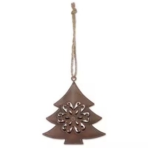 Ornement de Noël de luxe en métal à suspendre pour un intérieur festif - Product Image 6