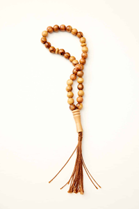 Tasbih Musulmán de Madera de Olivo, Cuentas de Oración para Ramadán, Artesanía Natural - Product Image 3