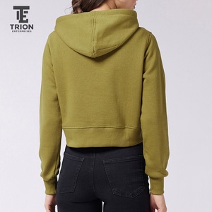 Women Winter Quick Wear Women Winter Crop <b>Top</b> Hoodies <b>High</b> Quality Customizable Front Logo Light Weight Trending <b>Low</b> Rate - Product Image 6