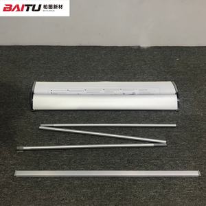 ENOVATIONS 促销用可伸缩铝制卷轴横幅架，可调节设计，无需工具组装 - Product Image 5