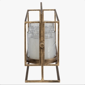 Wholesale Modern Geometric Metal Multi Pillar Candle Holder Stand <b>Antique</b> <b>Brass</b> Hurricane Glass Centerpiece Table Home Decor - Product Image 4