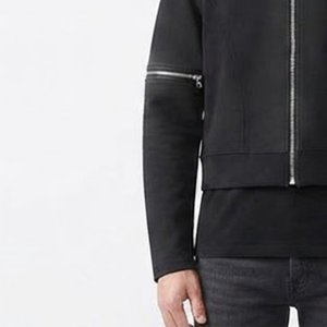 Sweat-shirt à capuche zippé noir pour homme, coupe classique, en coton tricoté, décontracté, pour l'automne, couleur unie, manches longues, designs variés - Product Image 6