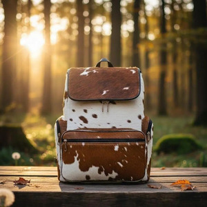 Sacs d'étudiant en cuir de vachette véritable avec poils, vente en gros, fournisseur OEM, sacs d'école personnalisés de qualité export mondial - Product Image 6