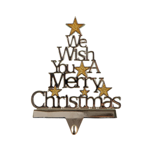 Merry Christmas Stocking <b>Hanger</b> Decorative Christmas Stocking Holder for Fireplace Mantel Holiday Home Decor Festive Display - Product Image 2
