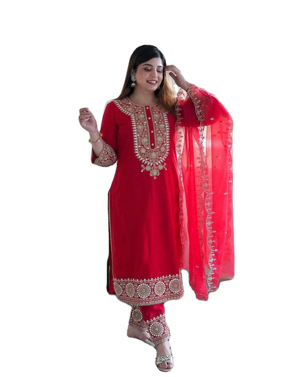 Lace Punjabi Suit Lass Design Shop Online Burgundy Art Silk Pant Style Suit With Lace Work For