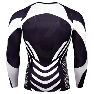 Custom Logo Training <b>Men</b> Rash Guard Quick Dry <b>Compression</b> Base Layer Spandex/Polyester Fitness Clothing for Team Sports - Product Image 3