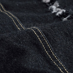Gilet en jean pour homme, col rabattu, couleur unie, vêtement d'extérieur décontracté en coton tissé, simple boutonnage, pour l'automne - Product Image 3