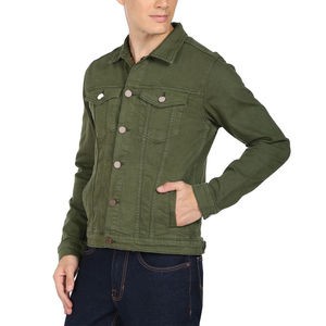 Veste denim délavée unisexe style vintage OEM manteaux décontractés coupe ample avec bouton décoration style streetwear pour hommes femmes hiver - Product Image 3