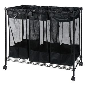 Oceanstar Triple <b>Storage</b> Organizer & <b>Laundry</b> Sorter Practical <b>Laundry</b> Baskets - Product Image 1