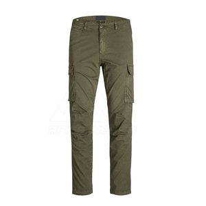 Men's 100% Cotton Cargo Pants Plus Size 4XL Baggy Loose Fit Multi <b>Pocket</b> Outdoor Casual Workwear <b>Trousers</b> - Product Image 1