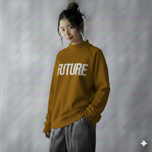 Sweat-shirt personnalisable pour femme, coupe ample, col montant, en mélange polyester/coton, face avant en molleton, automne-hiver, livraison rapide - Product Image 4