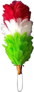 Ruban de garniture en plumes d'autruche teintes sur mesure WIN MASTER INDUSTRIES, motif rouge et blanc, pour cérémonies de haute qualité, toutes saisons, vente en gros - Product Image 5