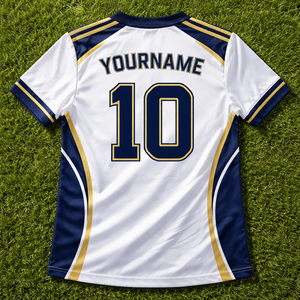 เสื้อฟุตบอลแบบกำหนดเองสำหรับสโมสรและทีม  แบบสั้น แห้งเร็ว ระบายอากาศได้ดี ผลิตจากผ้าโพลีเอสเตอร์ 100%  แบบซับลิเมชั่น พิมพ์ชื่อและหมายเลขผู้เล่น  มีไซส์ใหญ่พิเศษ - Product Image 2