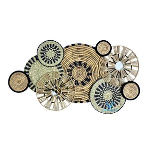 Tendance du moment : Panier mural décoratif en jonc de mer tressé à la main, style bohème pour la décoration intérieure, vente en gros OEM ODM - Product Image 5