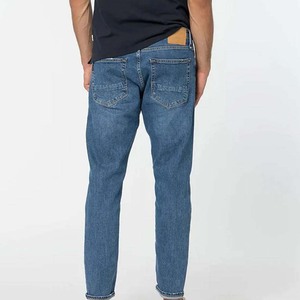 Pantalon en jean léger en coton, coupe slim, décontracté et élégant, style urbain tendance - Product Image 2