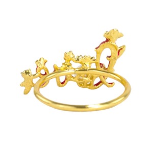 Anillo de Servilleta Rojo con Anillo Dorado, Ideal para Decoración Temática de Temporada, Mesas Románticas y Cenas en Pareja, Venta al por Mayor desde India - Product Image 2