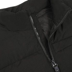 Fashion Winter <b>Black</b> Color Plus Size Plaid Stand Collar Quilted Waterproof Down Gilet Bubble Puffer <b>Waistcoat</b> - Product Image 5