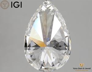 A Diamond Endless Glow 3.00 CT Poire Cut Lab Grown CVD Diamond 12.35 MM IGI Certified F Color VS1 Clarity - Product Image 4