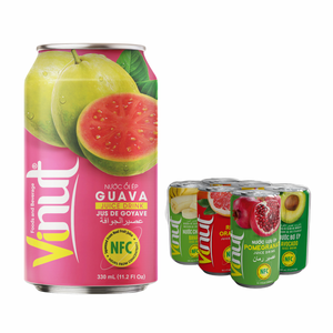 VINUT Vietnam Prix d'usine 330ml Jus de goyave sans sucre Autres boissons Option de marque privée avec échantillon gratuit - Product Image 1