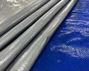 Bâche en PE noire et argentée, imperméable, anti-UV, pour usage commercial, taille personnalisée, couverture extérieure - Product Image 4