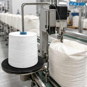 Fil à coudre premium Fitpack haute résistance 100% polyester 3 plis 3/10s, blanc - Product Image 4
