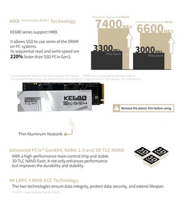 [KINGSMAN AITC] SSD interne 2 To M.2 PCIe Gen4 avec vitesse de lecture de 7400 Mo/s et d'écriture de 6600 Mo/s, boîtier en alliage d'aluminium, garantie de 5 ans pour PS5 - Product Image 4