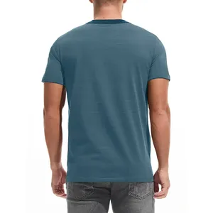 Oversized Sunfaded Pocket T Shirt Men's Streetwear Vintage Washed Cotton Quick Dry O-Neck Regular Fit Casual Fashion Clothing - Product Image 5