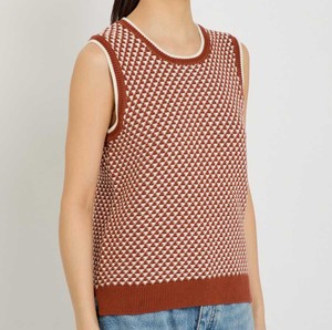 Pull sans manches en tricot pour femme à faible MOQ - Pull d'hiver personnalisé avec broderie - Doux, chaud, respirant, mode féminine en gros - Product Image 4