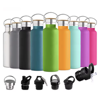 Botella de Agua Térmica de Doble Pared de Cobre con Logotipo Personalizado, Tapa para Deportes al Aire Libre, Forma Personalizada, Aislamiento Térmico de Plástico PP >24