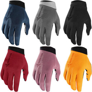 Gants de course à doigts entiers, noirs, en nylon, antidérapants, compatibles écran tactile, respirants, fermeture auto-agrippante, unisexes, MOTOCROSS, activités de plein air - Product Image 1