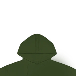 Sweat-shirt à capuche vert surdimensionné pour filles, en molleton brossé doux, style décontracté, vente en gros, exportation directe usine - Product Image 6