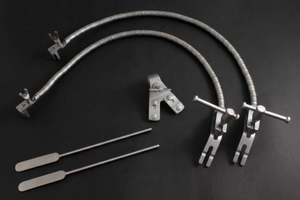 Ensemble de rétracteurs automatiques Leyla à deux bras, instrument chirurgical orthopédique pour chirurgie d'arthroscopie, manuel, certifié CE Classe I - Product Image 4