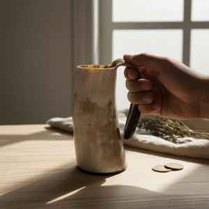 Top Selling Rustic Drinking Horn Extra <b>Large</b> Viking Drinking Horn <b>Mug</b> Norse Beer Tankard Handcrafted - Product Image 6