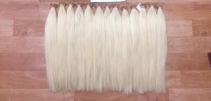 PELO RUBIO Extensiones de cabello de color humano real, extensiones de cabello de color #60 y #613 - Product Image 4