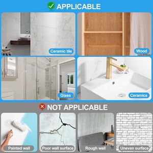 12-Pack Heavy Duty 13LB Adhesive Wall <b>Hooks</b> Large Transparent Waterproof Bathroom & <b>Kitchen</b> Towel Coat Racks No Drill Required - Product Image 2