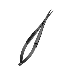 Micro-ciseaux pour manucure et beauté, fabrication directe du fabricant, en acier inoxydable avec pointe acérée pour la coupe droite des cuticules et du maquillage - Product Image 2