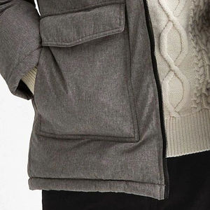 Parka d'hiver pour homme à capuche, veste matelassée chaude de haute qualité, imperméable, avec logo personnalisé, vêtements d'extérieur à capuche, parkas grandes tailles - Product Image 4