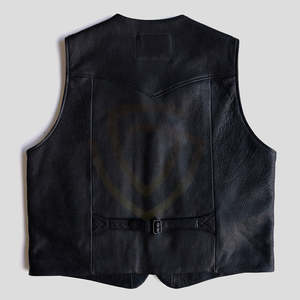 Chaleco de Cuero Negro de Alta Calidad para Hombre, Diseño Moderno 2026, Chaleco de Cuero Masculino - Product Image 4