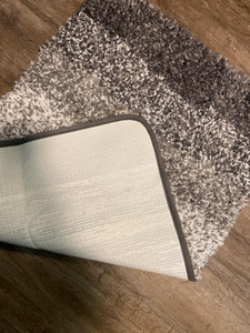 Minimalist Rectangle Chenille Bath Mat With Rubber Backing Anti Slip Solid Color For Bathroom <b>Floor</b> - Product Image 5