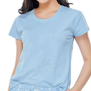 Conjunto Casual para el Hogar, Minimalista, Combinable, 100% Algodón, Conjunto de Dos Piezas con Pantalones Cortos, Transpirable, Ecológico, Cómodo para Uso Diario - Product Image 6
