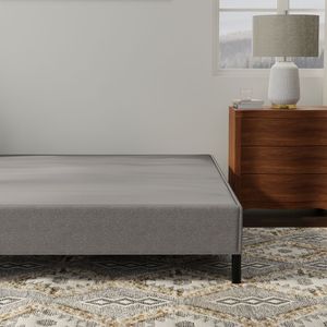Base de Cama Queen en Negro y Gris, Resistente, con Tapicería Confortable - Product Image 3