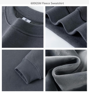 Sudadera de Cuello Redondo para Mujer, Color Sólido, Manga Larga, Estampado de Letras, Informal, para Otoño, 100% Algodón, Tejido Transpirable, Manga Completa - Product Image 3