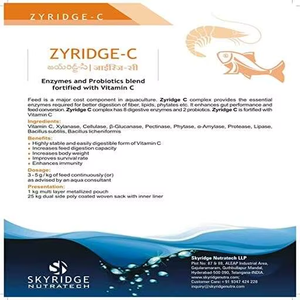 ZYRIDGE-C Fortified <b>Feed</b> <b>Additives</b> Aqua Livestock Enzymes Probiotics Blend Enhanced Vitamin C Immune Support Growth Telangana - Product Image 3