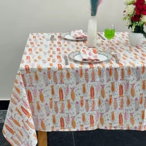 Indian Handmade <b>Tablecloth</b> Floral Cotton Block Print Rectangular Wholesale Cloth for Table Decor Housewarming Gift - Product Image 1